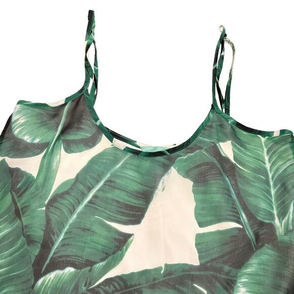 Judith March Womens dress green palms a-line Size medium - Picture 4 of 6